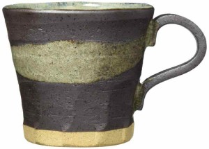 美濃焼 マグカップ 陶器 コーヒーカップ (灰釉流)