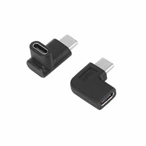 USB Type C 変換アダプタ L字 タイプc 変換 - 90° Type-C アダプタ オス-メス【2個】usb c 変換アダプタ typec変換コネクタ