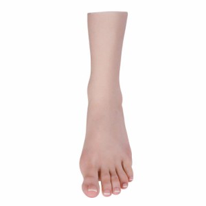 Cyomi 足の模型 シリコン足 女性の足 短い フットモデル 足マネキン 足トルソー 絵画モデル 自然感 ジュエリー ディスプレイ 多用途 ネイ