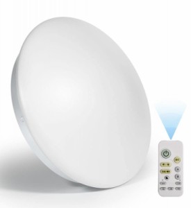 POOPEE LEDシーリングライト リモコン付 無段階連続調光・調色 昼光色 電球色 常夜灯モード メモリ機能 スリープタイマー 天井照明器具 