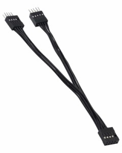 Duttek 9ピンUSB2.0延長ケーブル, USB 3.0から2.0マザーボードアダプタYスプリッタケーブル、コンピュータマザーボードアダプタ1パック用