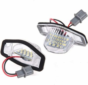 ホンダ HONDA LED18発ｘ2 2個1組 ライセンスプレートライト ナンバー灯 ステップワゴン RF (RF3 - RF8) RG RK オデッセイ RB フィット GD