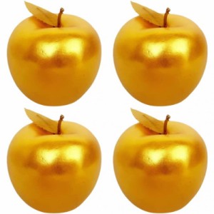 VORCOOL 金のリンゴ 4個 ゴールデンアップル 林檎 誕生日 記念日 お祝い プレゼント ギフト 還暦 退職 母の日 敬老の日 クリスマス 女性 