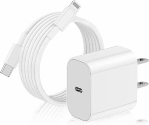 iPhone 充電器 20W PD 急速充電 [MFi/PSE認証済み] USB C - Lightning ケーブル 2m付き Type C スマホ 電源アダプター タイプC アイフォ