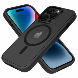 iPhone 14 Pro 用ケース MagSafe対応 ワイヤレス充電 2023新型 半透明 黄変防止 アイフォン14Pro用ケース 滑り止め 指紋防止 耐久性 マッ