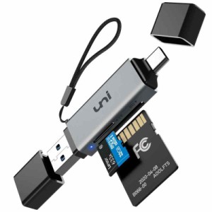 SDカードリーダー USB 3.0 uniAccessories 2-in-1カードリーダー (Type C & USB 3.0)