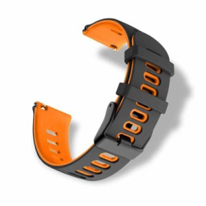 [HeeNia] 22MM 対応バンド Xiaomi Watch S3/Watch S1 Pro/Watch S1/S1 Active/Mi Watch 交換バンド ストラップ 替えベルト (ブラック/オ