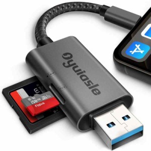 Oyuiasle SDカードリーダー、iPhone/iPad用SDカードリーダー、デュアルスロット付きUSB SDカードリーダーアダプター、iPhone デスクトッ