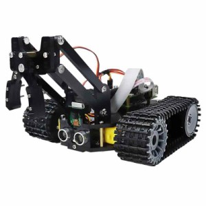 Freenove Raspberry Pi 4 B 3 B+ B A+用タンクロボットキット 、クローラー シャーシ、グラブ オブジェクト、ボール トレーシング、ライ