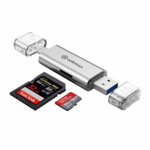 USB C カードリーダー Ankmax UC313S USB3.0 SD TF Micro SD USB Type C高速 メモリカードリーダー 【SDXC/SDHC/SD/MMC/RS-MMC/microSDXC