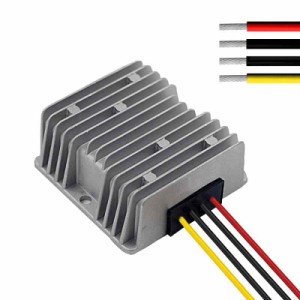 DC 12V to 12V 4A 自動車直流コンバータ密封防水 電圧安定化装置 サージプロテクタ電源 レギュレータ アルミニウム殻 トラック/車両/ボー