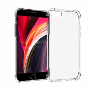 SMPURF ケース 耐衝撃 カバー ストラップホール クリア 衝撃吸収ポケット内蔵 TPU バンパー (#00 iPhone SE3/SE2/8/7 用, クリア)