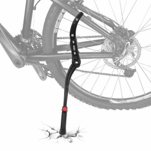 OIENNI 自転車 キックスタンド バイクサイドスタンド 長さ調節可能 アルミニウム合金製 二点固定 簡単取り付け 自転車用スタンド 24-28イ