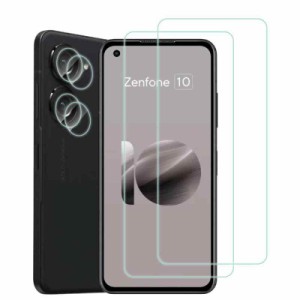 Seninhi Zenfone 10 ガラスフィルム（2枚） カメラフィルム（2枚） 【2+2枚セット-指紋認証対応】 対応 ASUS Zenfone 10 フィルム ゼンフ