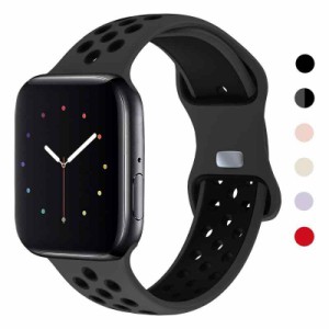 スポーツバンドコンパチブルApple Watch バンド49mm 45mm 44mm 42mm 41mm 40mm 38mm 女性男性用ソフトシリコン防水バンドコンパチブルiWa