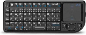 Rii ワイヤレスキーボード bluetooth キーボード 日本語配列 2.4ＧHz　USBレシーバー付属　超小型　タッチパッド搭載 ミニキーボード 無