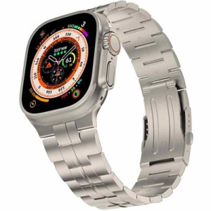 高級チタンバンド Apple Watch Ultra/Ultra 2 49mm専用バンド アップルウォッチ Ultra/Ultra 2 交換バンド Apple Watch Ultra/Ultra 2同