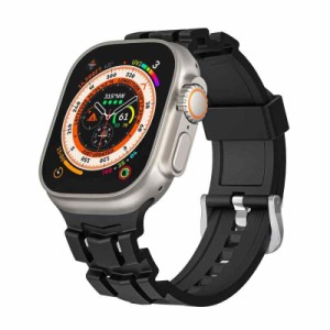 [Suitisbest] コンパチブル Apple watch バンド 49mm 45mm 44mm 42mm アップルウォッチバンド 交換用 シリコンベルト Apple watch スポー