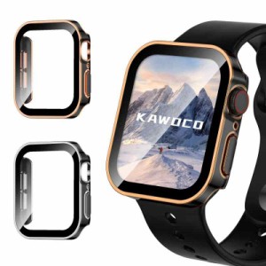 【2枚セット】Kawoco アップルウォッチ 防水 カバー 保護 iWatch 45mm 44mm 41mm 40mm Series8 Series 7 SeriesSE SeriesSE2 Series6 Ser