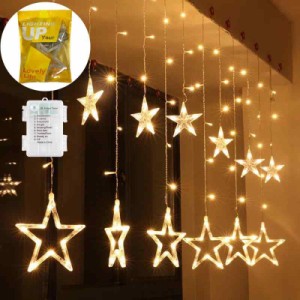 BigFox イルミネーションライト 星型 電池式 ガーランド LED ライト 8パターン点灯 デコレーション クリスマスツリー 飾り オーナメント 