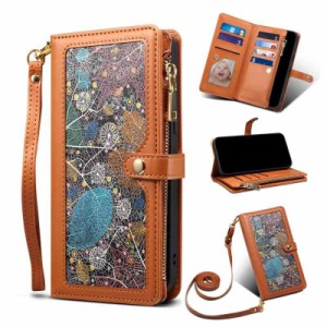 TUHUDOO Strap Series iPhone ケース 手帳型 財布型カバー ショルダーストラップ ショルダータイプ ネックストラップ 取り外し可能 長さ