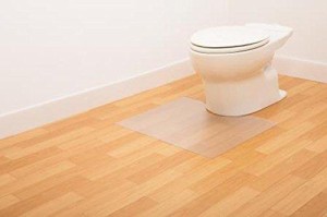 日本製 お掃除簡単 拭ける トイレマット 半透明タイプ(レギュラーサイズ 幅60×奥行55ｃｍ)