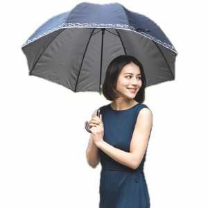 オカモト原宿店 晴雨兼用 日傘 (紫外線遮蔽率99% / 生地裏シルバーコーティング) ドーム型 60cm (UVカット/遮光/遮熱) 長傘 手開き傘 軽