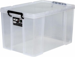 天馬 耐久性に特化した収納ボックス 日本製 ロックス クリアケース コンテナボックス 押入れ クローゼット 衣装ケース プラスチック 幅44