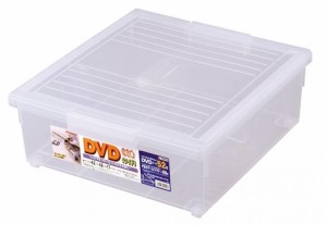 天馬(Tenma) DVDやBlu-rayを綺麗に保てる収納ケース 日本製 いれと庫 大容量 埃や汚れからしっかりと守る収納ボックス フタ式 一目で中身