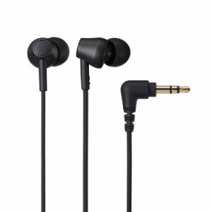 Audio Technica イヤホン ATH-CK350XiS カナル型 有線 リモコン マイク付き ブラック 再生プラスチック配合 抗菌 ATH-CK350XiS BK 小型 (