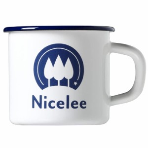 【岡山ブランド】ナイスリー(Nicelee) ホーローマグカップ キャンプ アウトドア 直火 インディゴブルー 270ml