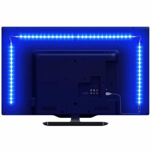 Lepro LED テープライト RGB テレビバックライト 0.5Ｍx4本 間接照明 5050SMD USB式 RFリモコン付き 3M強力粘着テープ イルミネーション 