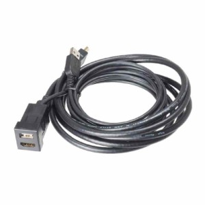 ビートソニック USB/HDMI延長ケーブル トヨタ/ダイハツ車用 スペアスイッチホールがUSB/HDMI入力端子に変身 純正のような取付が可能  (US