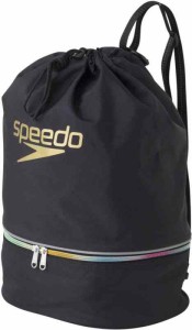 Speedo(スピード) バッグ スイムバッグ スイミングやプールのお稽古用に 水泳 ユニセックス (One Size, ブラック/マルチ)