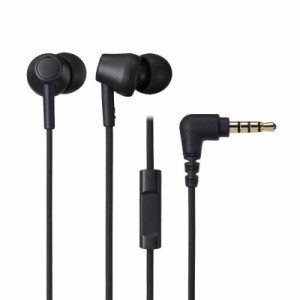 Audio Technica イヤホン ATH-CK350XiS カナル型 有線 リモコン マイク付き ブラック 再生プラスチック配合 抗菌 ATH-CK350XiS BK 小型 (