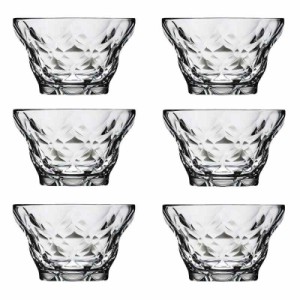 テーブルウェアイースト デザートカップ 200cc shine ガラス小鉢 6個セット 食器セット ガラスカップセット (ダイヤモンド 6個)