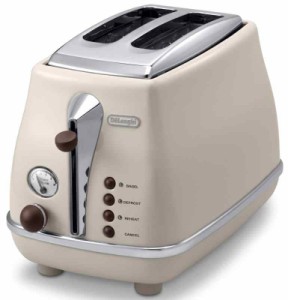 デロンギ(DeLonghi) アイコナ・ヴィンテージ ポップアップトースター (2)ドルチェベージュ)