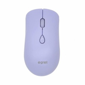 EGRET 女性向けかわいいマウス Bluetooth5.0/3.0/2.4G 3モード対応 ワイヤレス おしゃれ（SweetiE） (ラベンダーラテ)