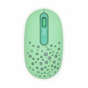 EGRET 女性向けかわいいマウス Bluetooth5.0/3.0/2.4G 3モード対応 ワイヤレス おしゃれ（HappiE） (ミント)