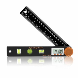 zhihu デジタルレベル 分度器0〜360° 4 in 1 水準器 LCDディスプレイ 水平器 シンワ測定 ゴニオメーター 角度計 ジタル傾斜計 距離測定