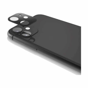 エレコム iPhone 11 カメラレンズ用 ガラス保護カバー ブラック PM-A19CFLLP1BK