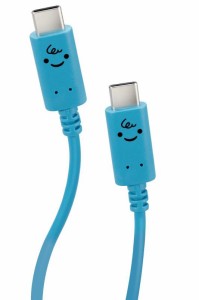 エレコム USB-C & USB-C ケーブル 60W 20V 3A 2m USB PD対応 ベイビー(ブルー×ブラック) MPA-CCF20BUF