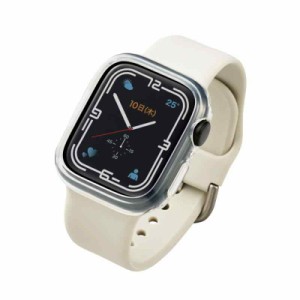 エレコム Apple Watch (アップルウォッチ) ケース バンパー 41mm [Apple Watch 8 7 対応] ソフトバンパー クリア AW-21BBPUCR