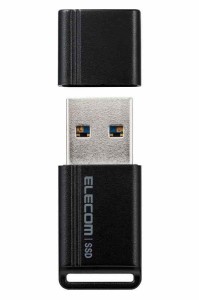 エレコム SSD 外付け 500GB USB3.2 (Gen1) 小型USBメモリ型 ブラック ESD-EXS0500GBK