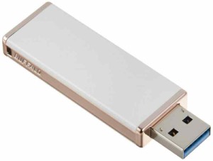 バッファロー BUFFALO 女性向け キャップレスデザイン USB3.0用 USBメモリー 32GB ロイヤルホワイト RUF3-JW32G-RW