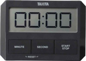 タニタ(Tanita) キッチン 勉強 学習 タイマー 吸盤付き 薄型 ブラック TD-409 BK ガラスにつくタイマー