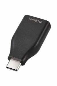 エレコム usb c 変換アダプタ TypeC&HDMI iPhone15対応 4K2k60Hz (3840×2160) 【 Windows MacBook iPad Android Prime video Netflix Hu