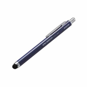 エレコム(ELECOM) タッチペン 超高感度タイプ ノック式 [ iPhone iPad android で使える] ネイビー P-TPCNBU