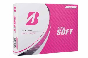 BRIDGESTONE(ブリヂストン)ゴルフボール EXTRA SOFT/SUPER STRAIGHT 2023年モデル 12球入 各種 (ピンク)