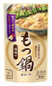 モランボン 旨だし仕込み もつ鍋用スープ コクのみそ味 750g×10袋